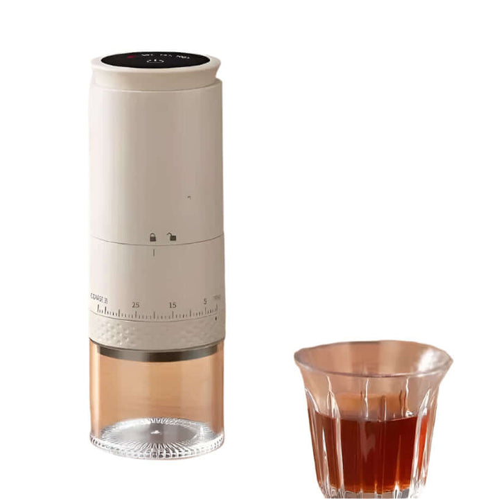 Bærbar kaffekværn med justerbar slibning