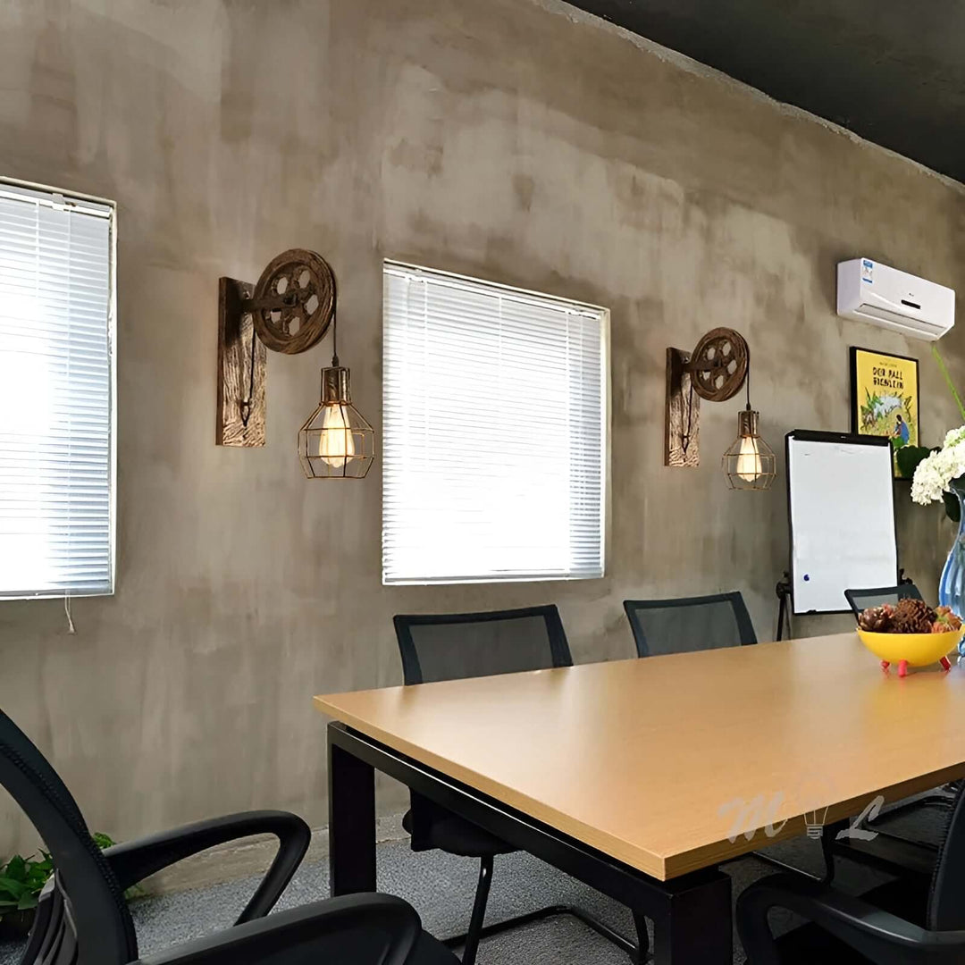 Vintage industriel LED væglampe