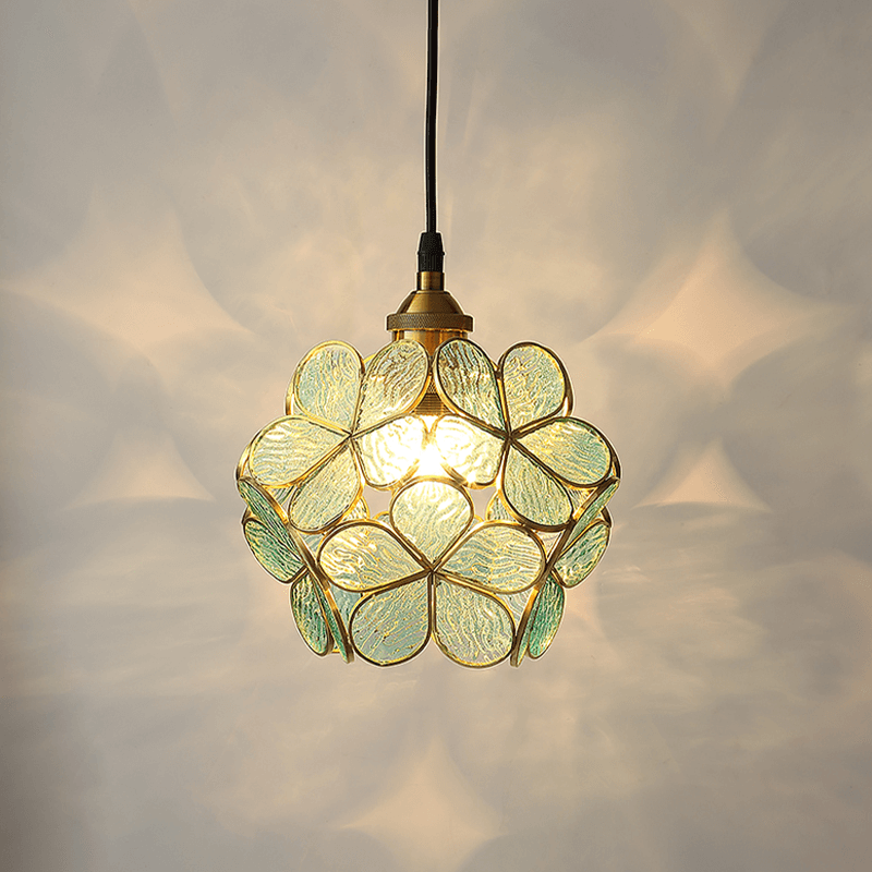 Moderne Nordisk Glas Blomsterpendel Lys