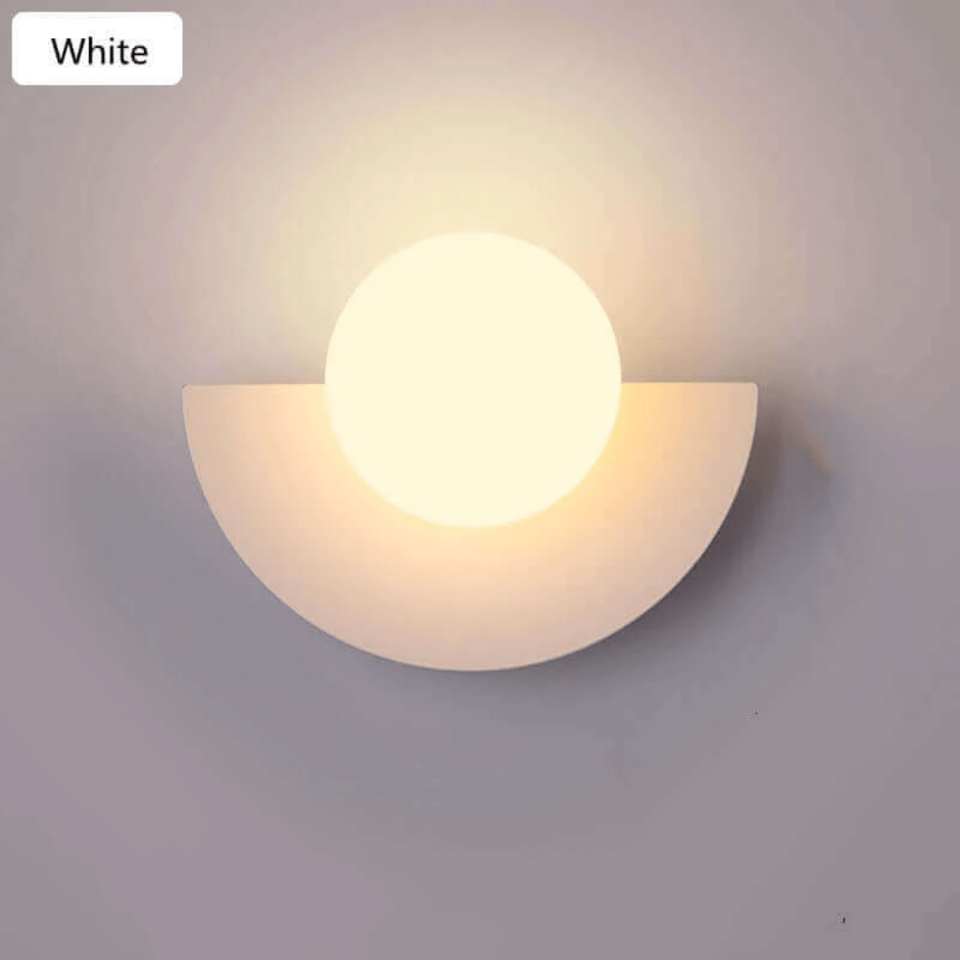 Abstrakt Metal Halvmåne Væglampe