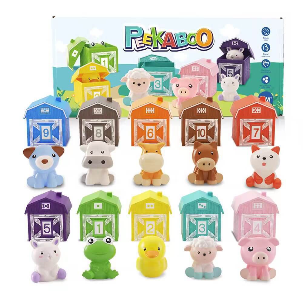 Montessori Bondegårdsdyr Læringslegetøj til Småbørn