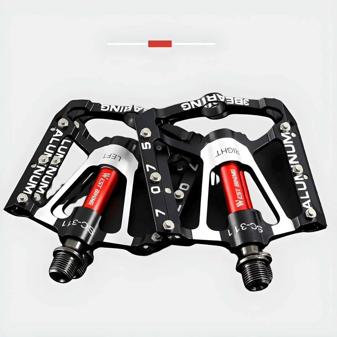 Letmetal cykelpedaler med skridsikkert greb