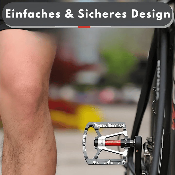 Letmetal cykelpedaler med skridsikkert greb