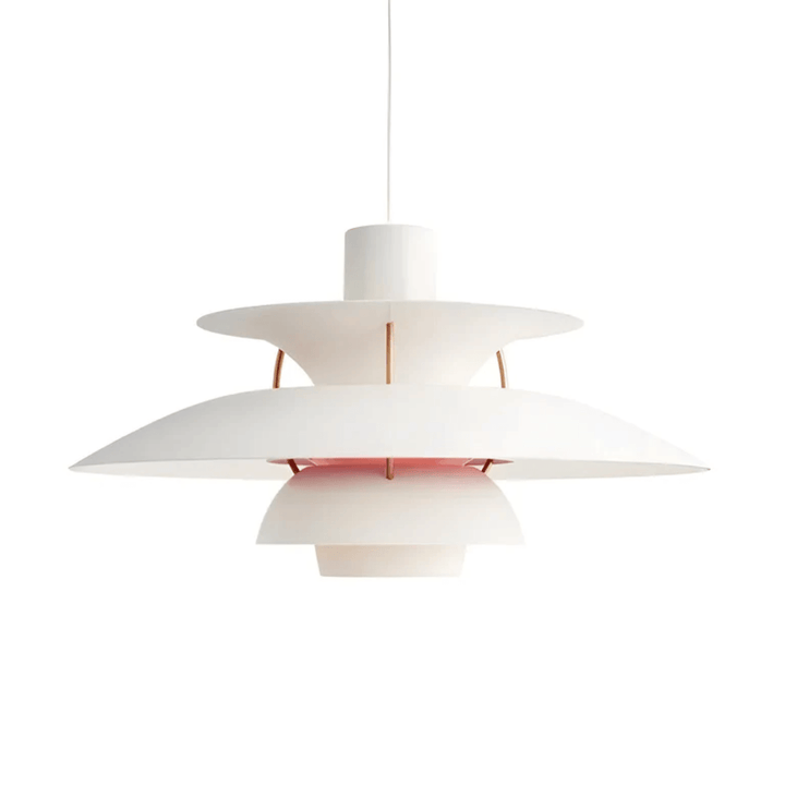 Moderne farverig LED pendellampe i metal