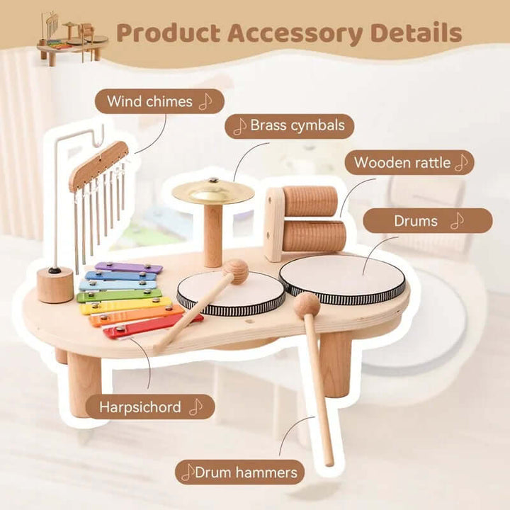 Træ musikstation legetøj til børn