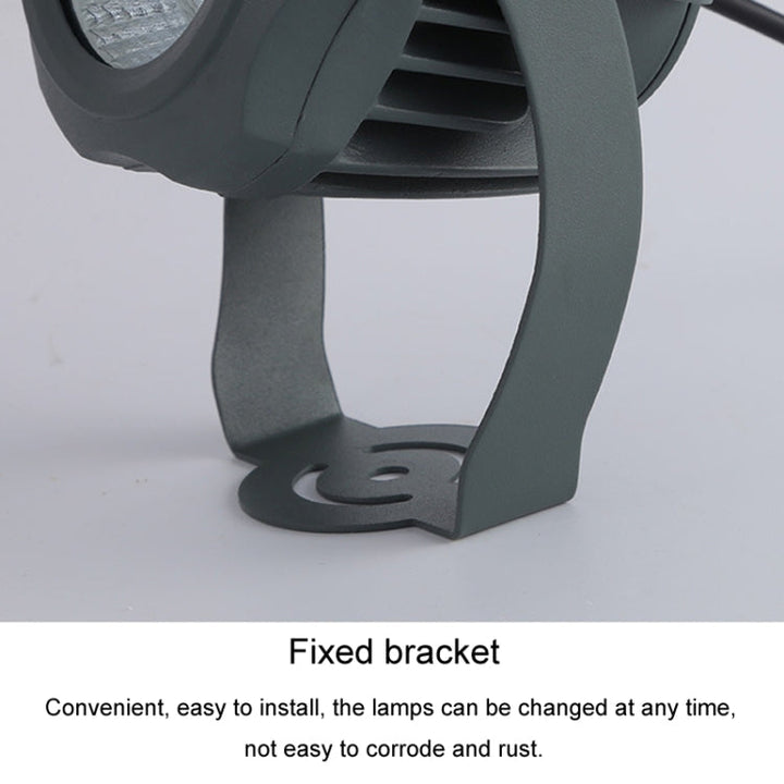 10W LED udendørs floodlight, vandtæt, COB-lampe, robust aluminiumskonstruktion, IP65, havebelysning