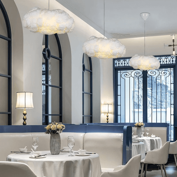 Hvid Sky LED Pendellampe til Børneværelset