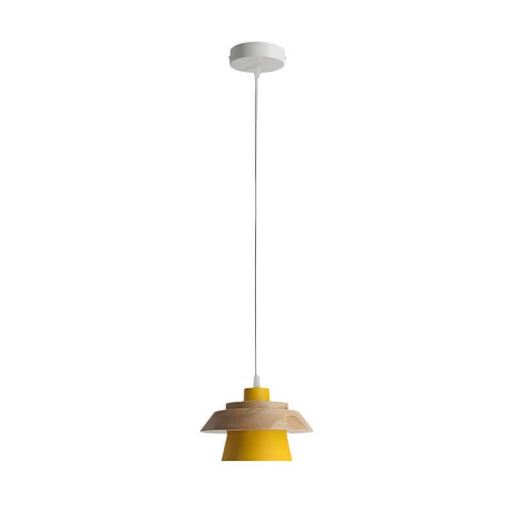 Træ og Sten Pendel Designer Lampe