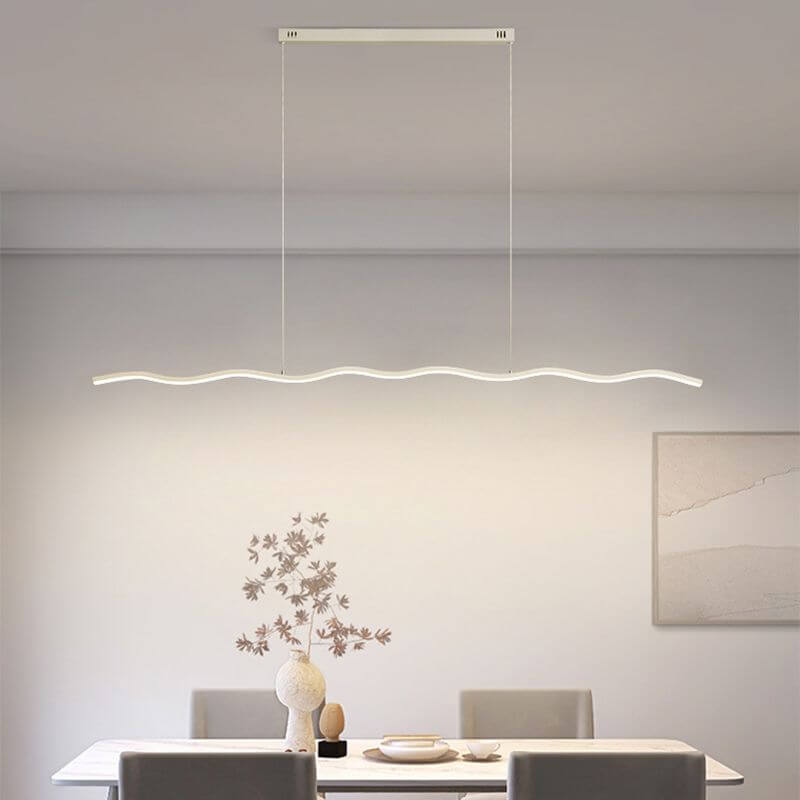 Moderne LED-pendellampe med bølgedesign
