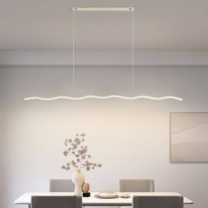 Moderne LED-pendellampe med bølgedesign