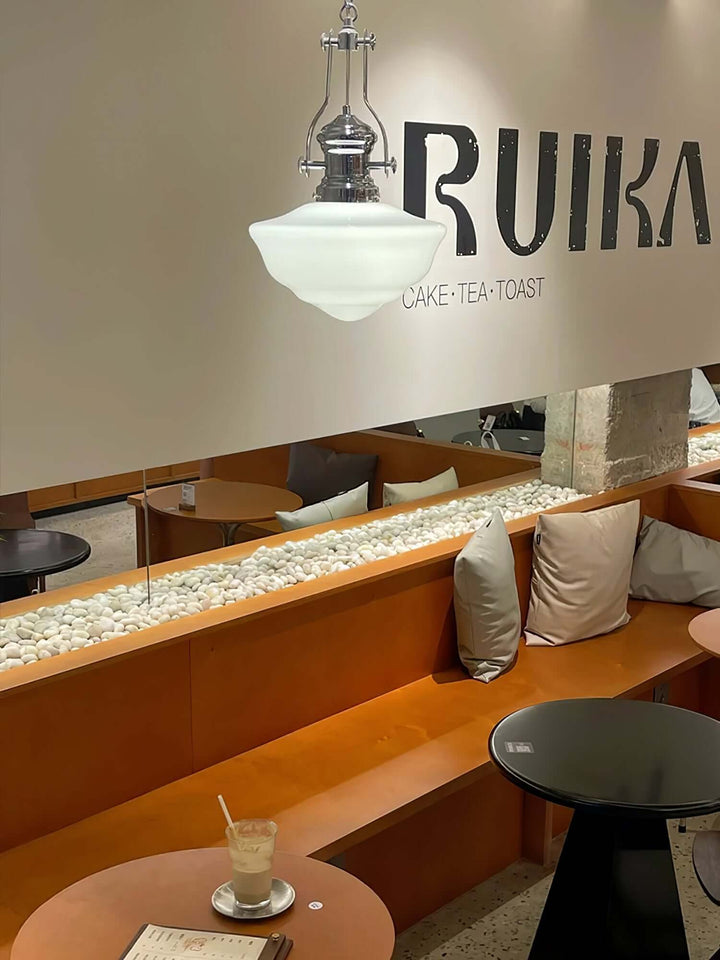 Elegant Pendel Lys i Glas & Metal