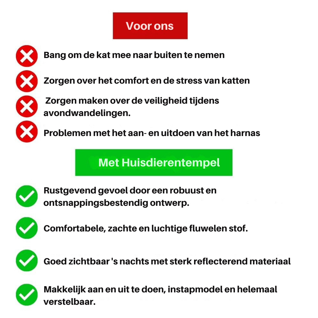 Katsele udslipssikker sele til katte