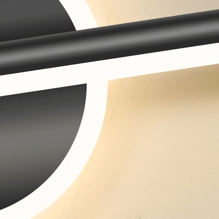 LED Væglampe Moderne Sort - Guld 3 Lysfarver