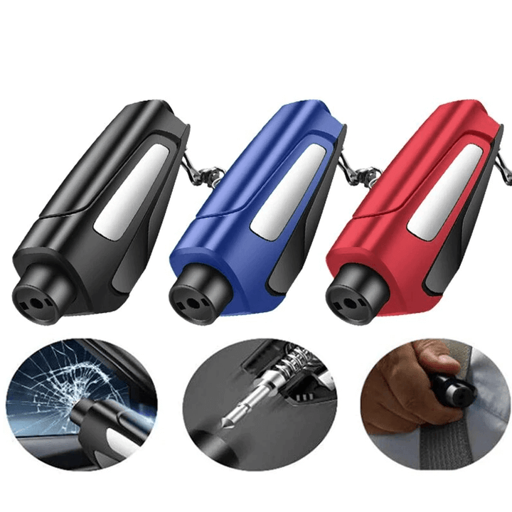 Bilsikkerhedshammer og Seleskærer til nødsituationer