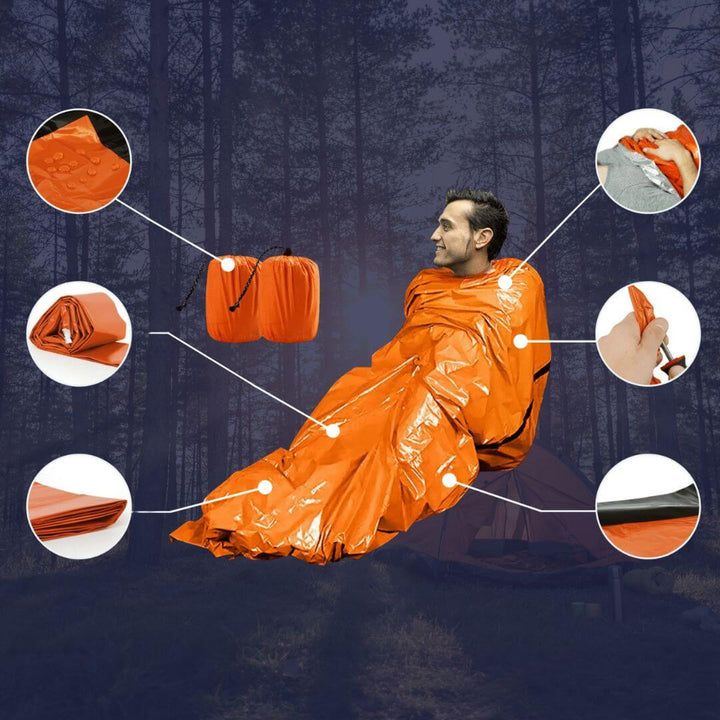 Ultralet termisk redningstæppe til nødsituationer