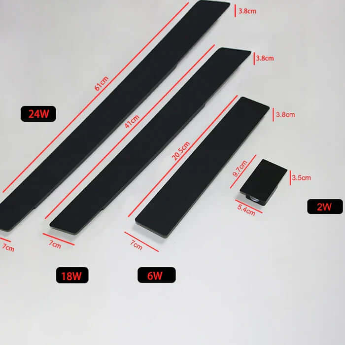 Vejrbestandig LED Udendørs Væglampe i Aluminium