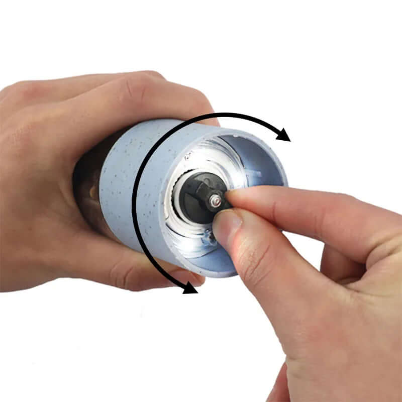 Elektrisk krydderikværn med LED-lys