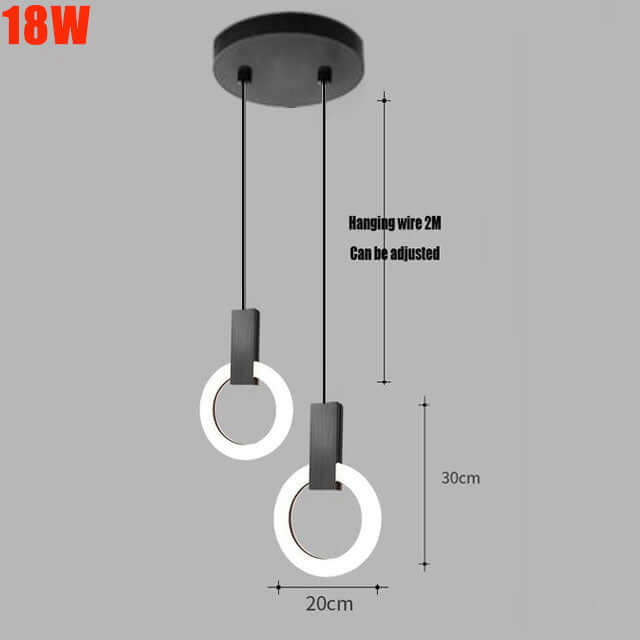 Moderne LED Ring Pendellampe