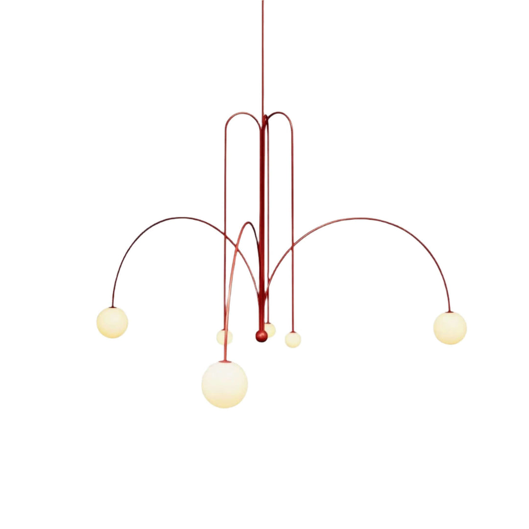 Elegant Glas & Metal Pendel Lampe