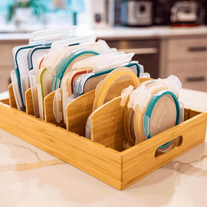 Justerbar Bambuslågsorganisator til Køkken