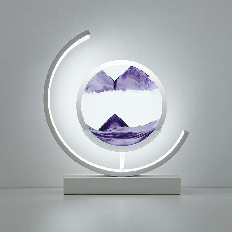 3D Sandbillede Bordlampe - Dynamisk Kunst