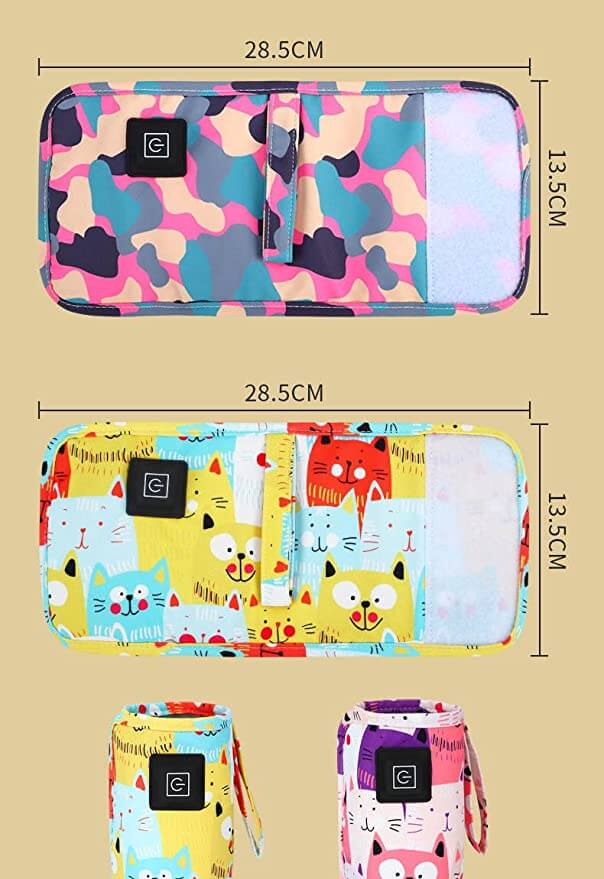 Bærbar USB-flaskevarmer til babymælk på farten