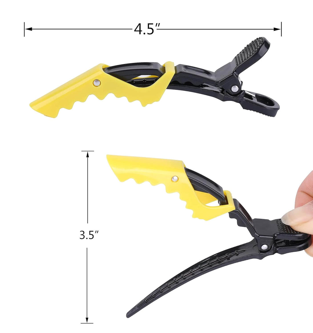 Hårstylingklemmer Sæt 10 Stk. - Professionelle Frisørklemmer