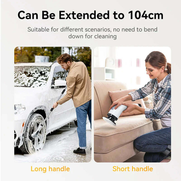 Elektrisk rengøringsbørste med 7 tilbehørsdele