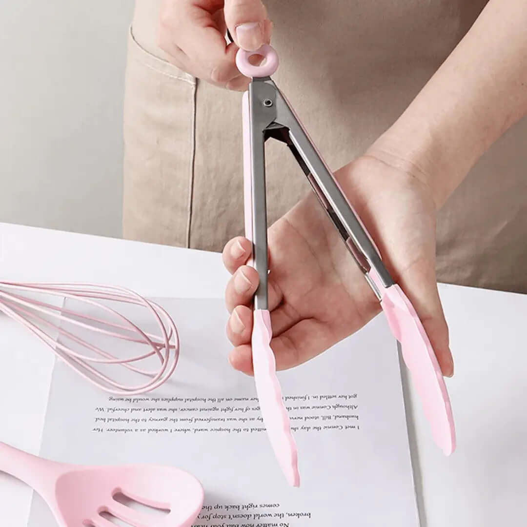 12-delt silikone køkkenredskabssæt - Varmebestandigt