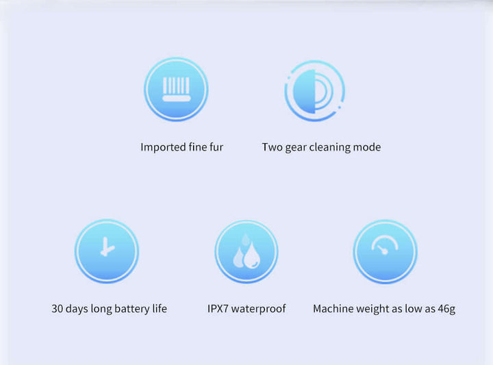 Elektrisk Sonisk Tandbørste - Vandtæt & USB-Opladning