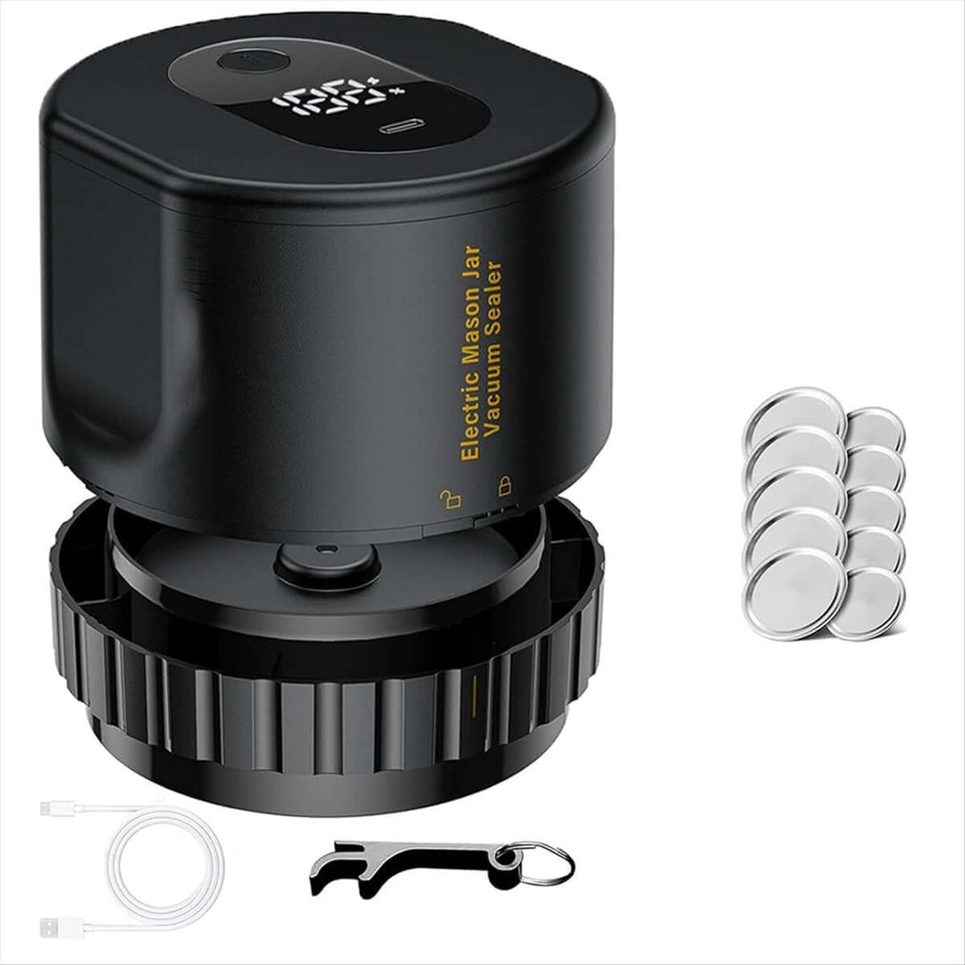 Elektrisk vakuumforsegler til syltetøjsglas
