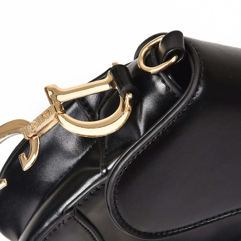 Elegant dame sadeltaske i PU-læder