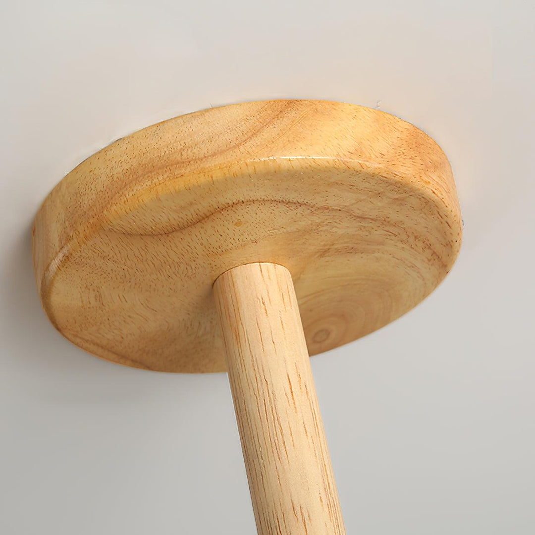 Træ lysekrone loftslampe med 3-5 hoveder