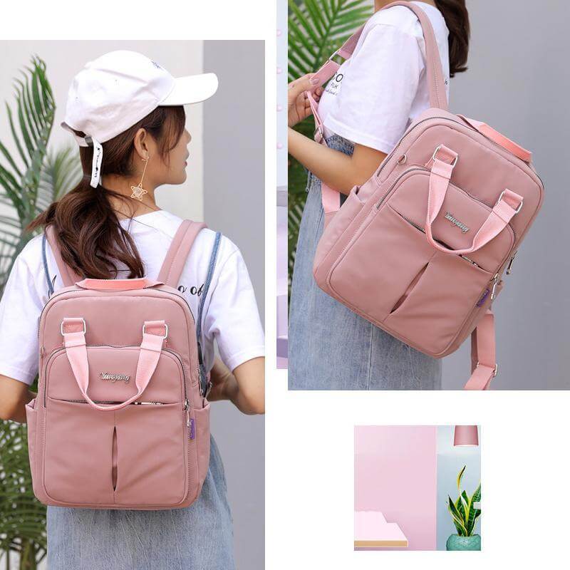 Unisex Vandtæt Multifunktionsrygsæk med USB-port