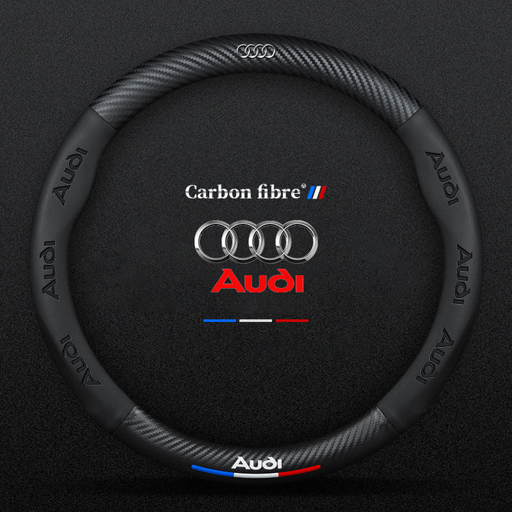 "3D-geprägter Lenkradbezug aus Leder, rutschfest, universelle Passform, luxuriöser Look, atmungsaktiv, sicherer Griff"