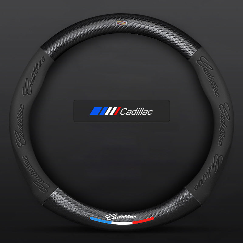 "3D-geprägter Lenkradbezug aus Leder, rutschfest, universelle Passform, luxuriöser Look, atmungsaktiv, sicherer Griff"