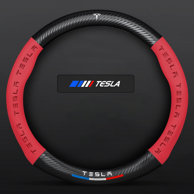 "3D-geprägter Lenkradbezug aus Leder, rutschfest, universelle Passform, luxuriöser Look, atmungsaktiv, sicherer Griff"