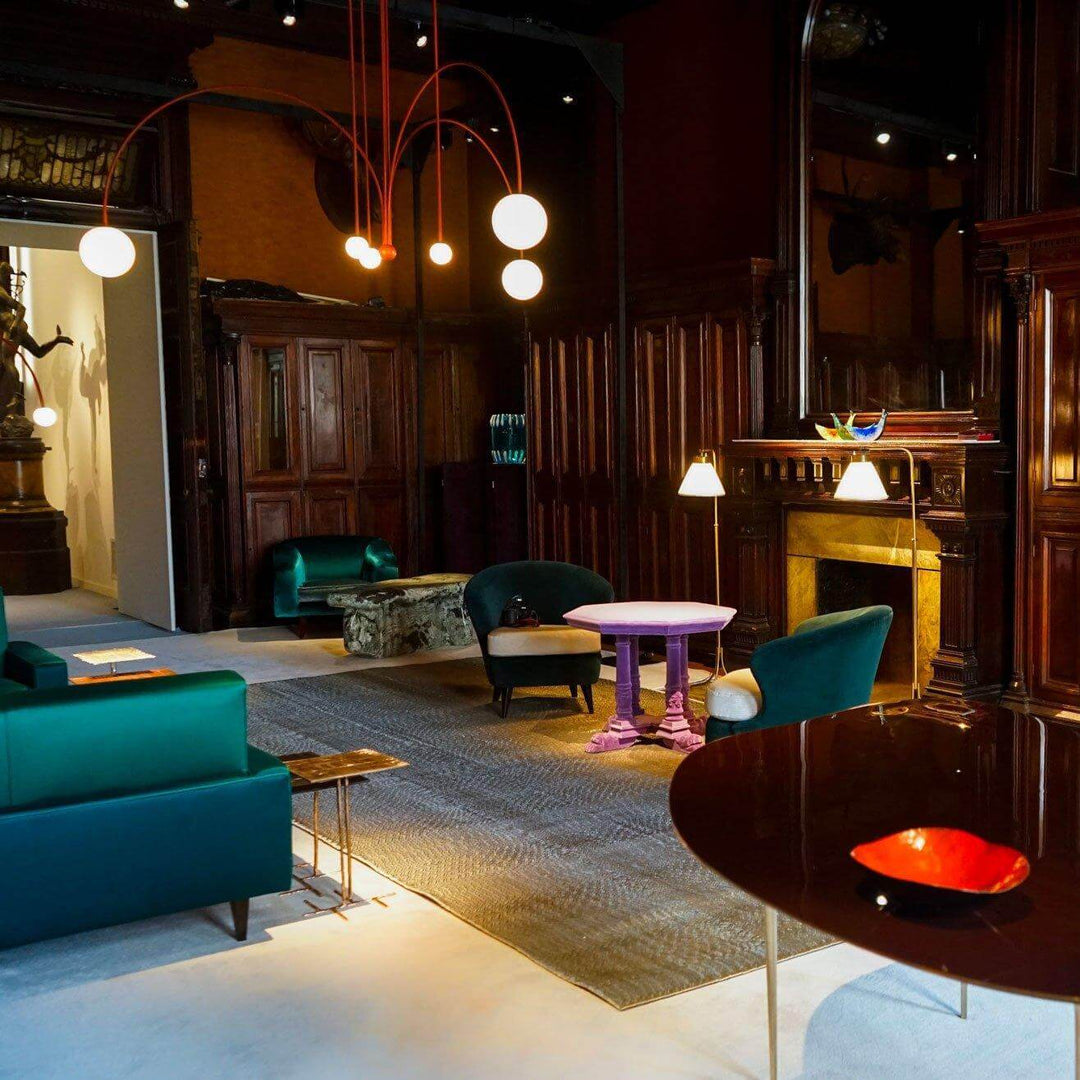 Elegant Glas & Metal Pendel Lampe