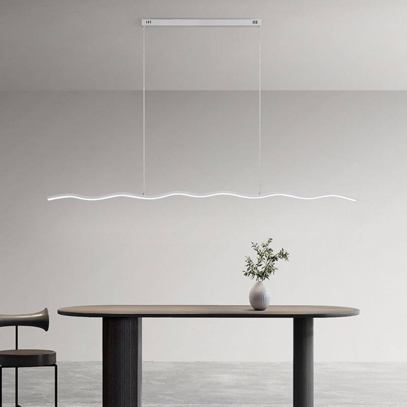 Moderne LED-pendellampe med bølgedesign