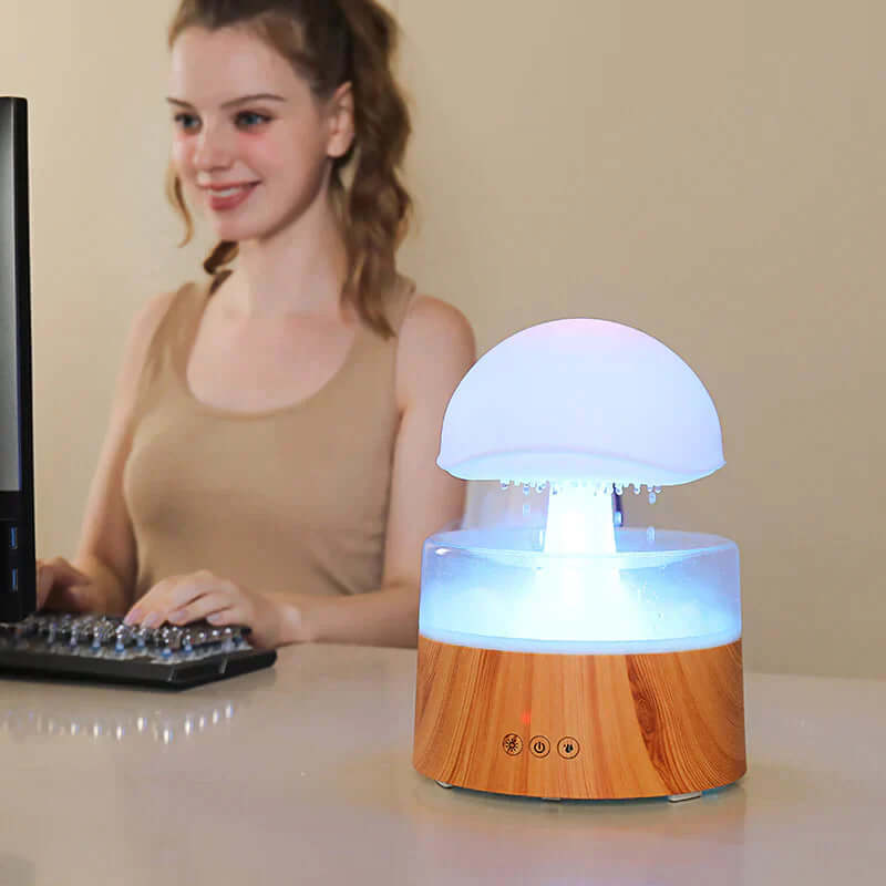 Ultralyd Luftfugter med Natlys & Aroma Diffuser