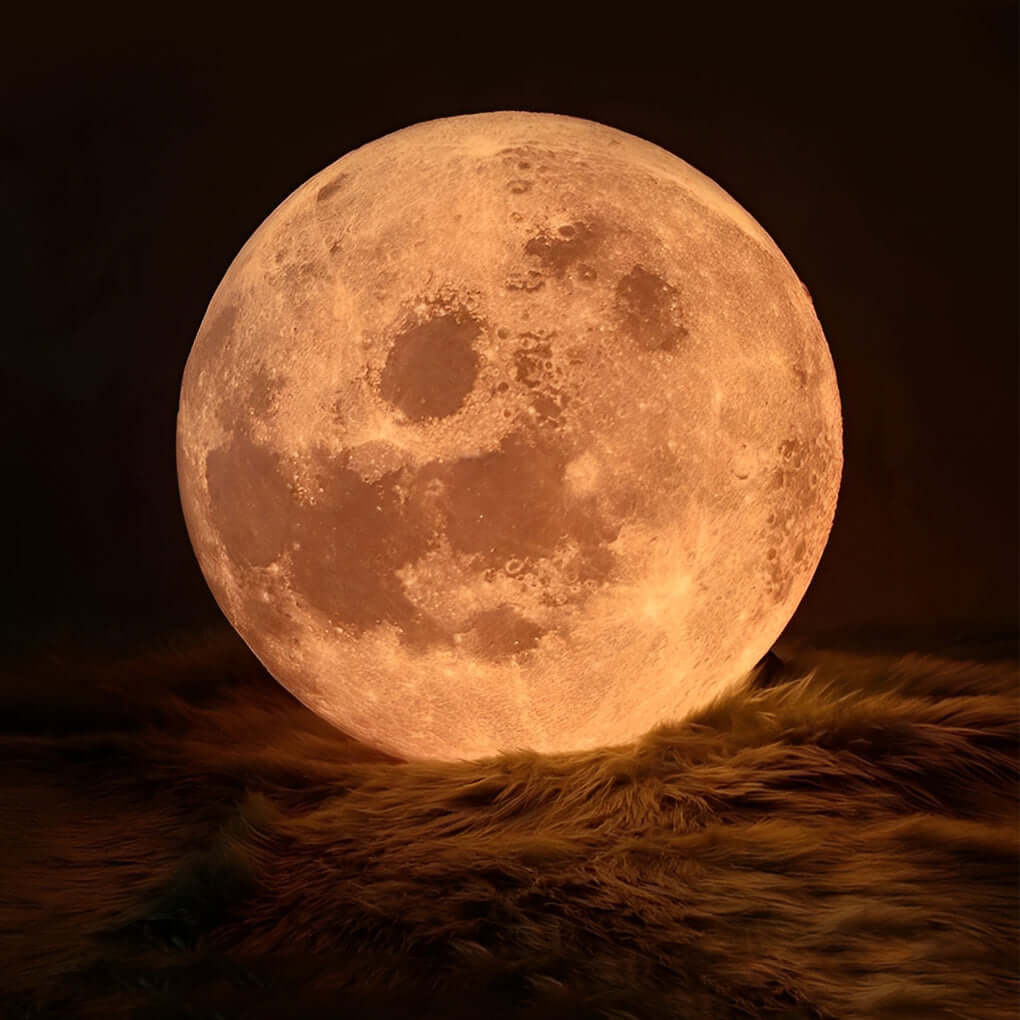 Dæmpbar 3D Måne Pendellampe