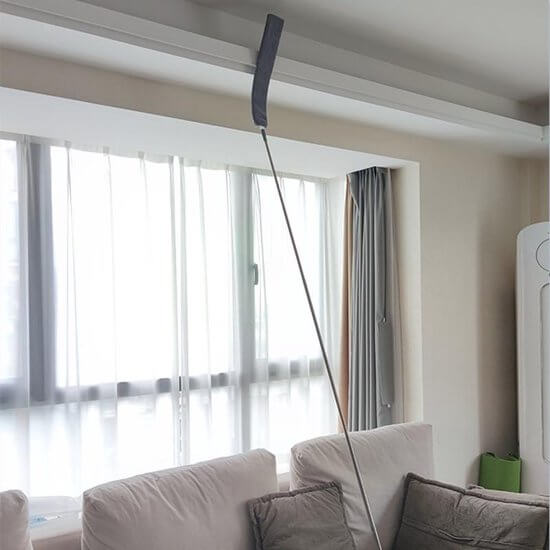 Teleskopisk støvkost - 250 cm udtrækkelig støvfanger