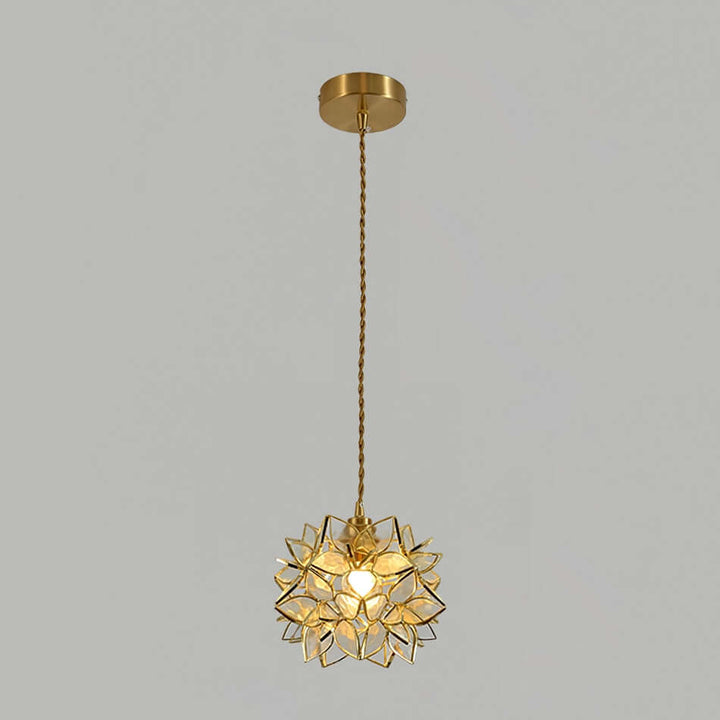 Håndlavet Kapiz Skal Loftslampe