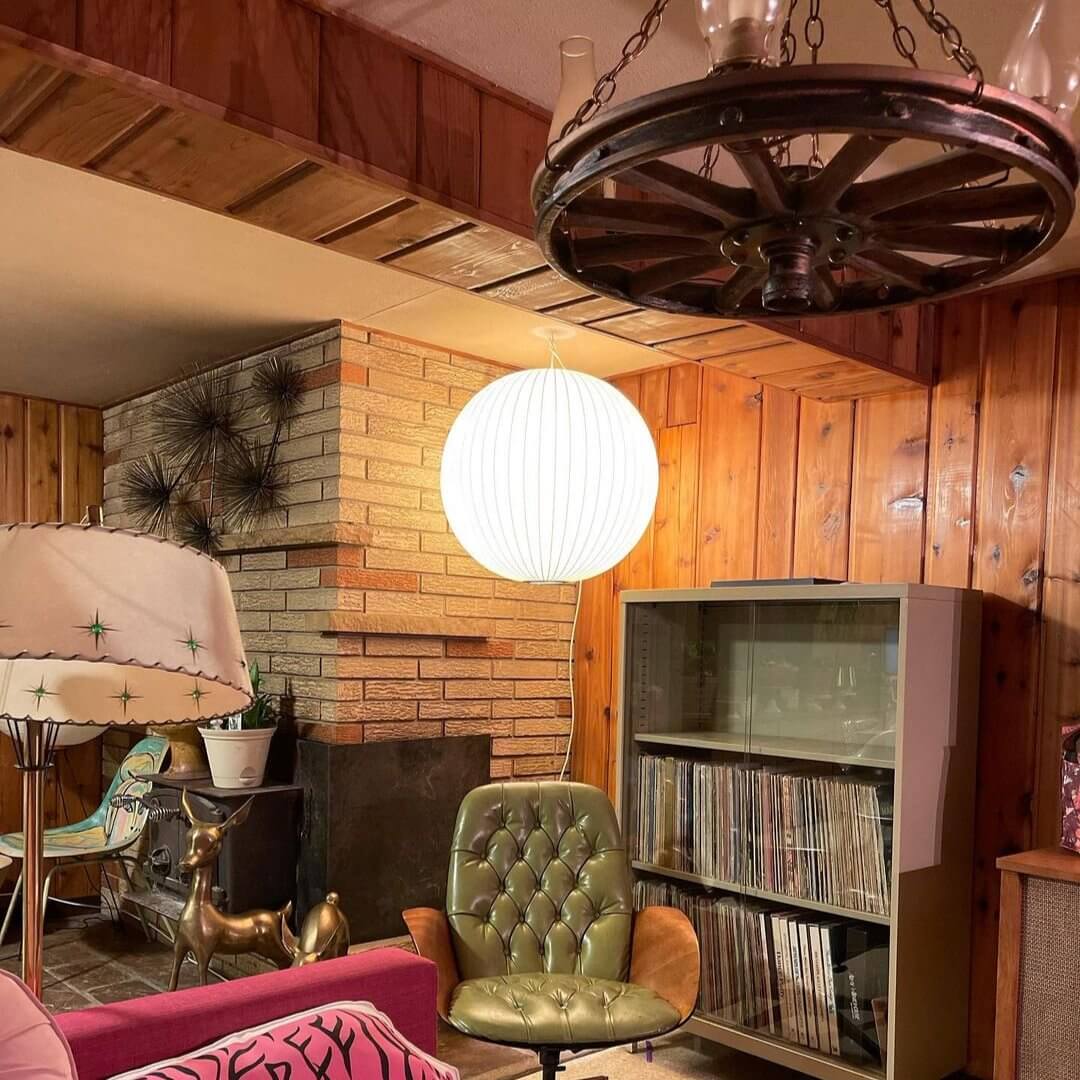 Moderne Hængelampe i Hvid – Silke & Stål