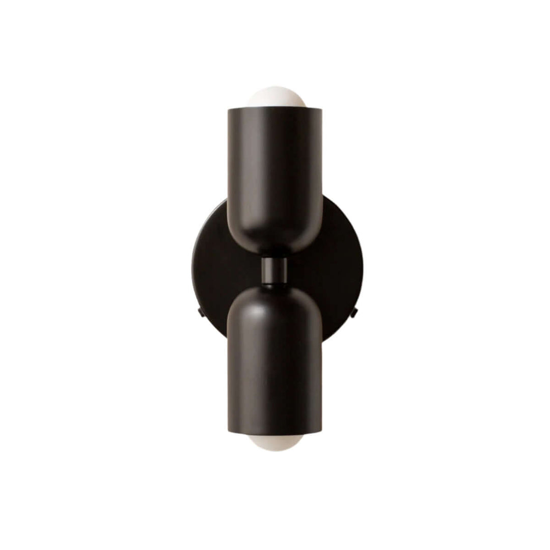 Vintage væglampe med dobbelt hoved i metal