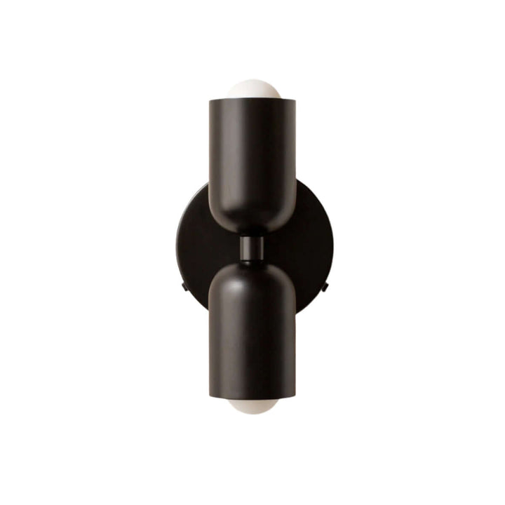 Vintage væglampe med dobbelt hoved i metal