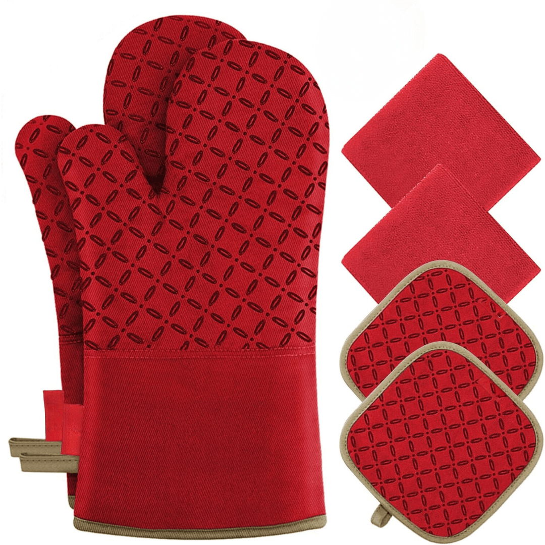 Universal 6-delt varmebestandigt ovnhandesæt