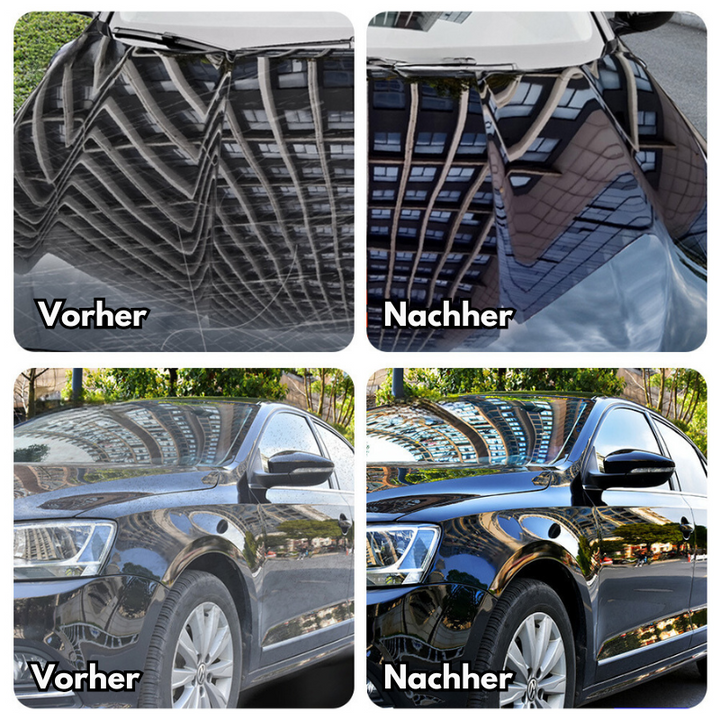 50 ml bilridsfjerner med højglans finish, beskytter mod ridser, nem anvendelse, lille gennemsigtig flaske