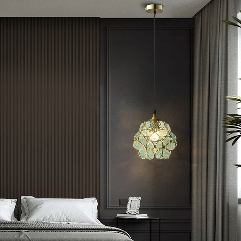 Moderne Nordisk Glas Blomsterpendel Lys