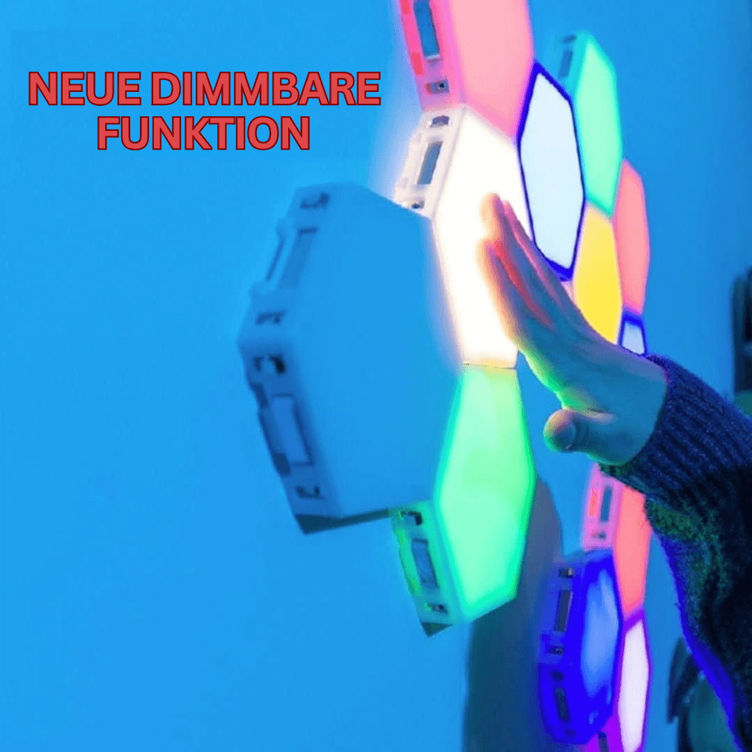 Interaktiv sekskantet LED vægbelysning